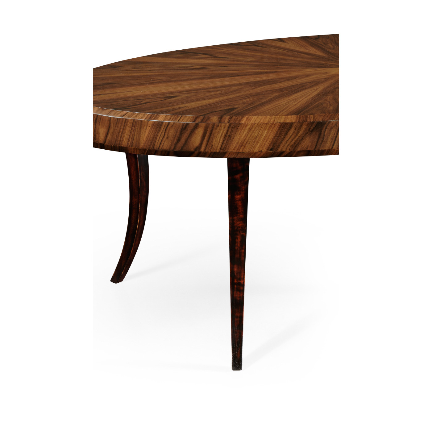 Art Deco High Lustre Oval Coffee Table