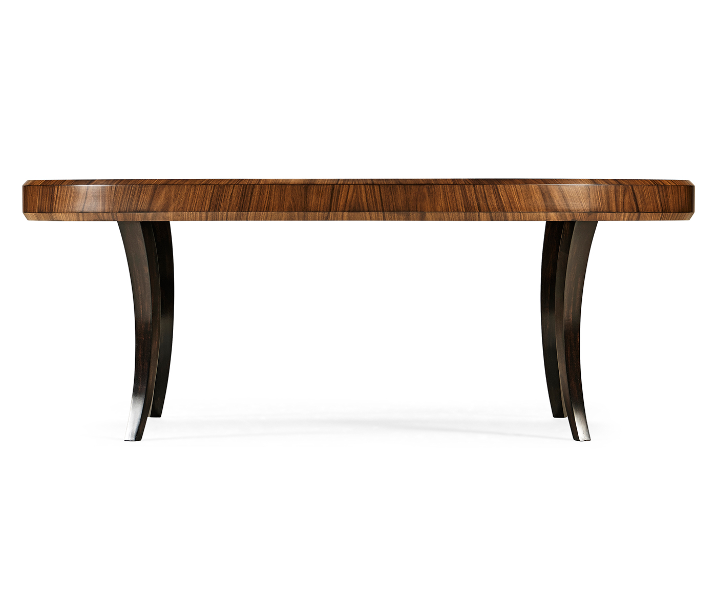 Art Deco Satin Oval Coffee Table 