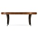 Art Deco Satin Oval Coffee Table 