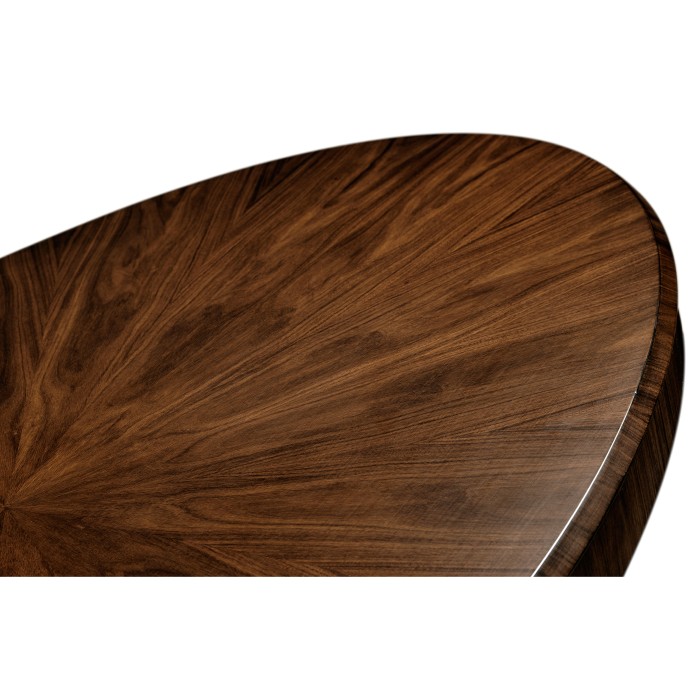 Art Deco Satin Oval Coffee Table 