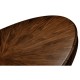 Art Deco Satin Oval Coffee Table 