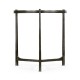 Large Églomisé & Bronze Iron Lamp Table