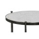 Large Églomisé & Bronze Iron Lamp Table