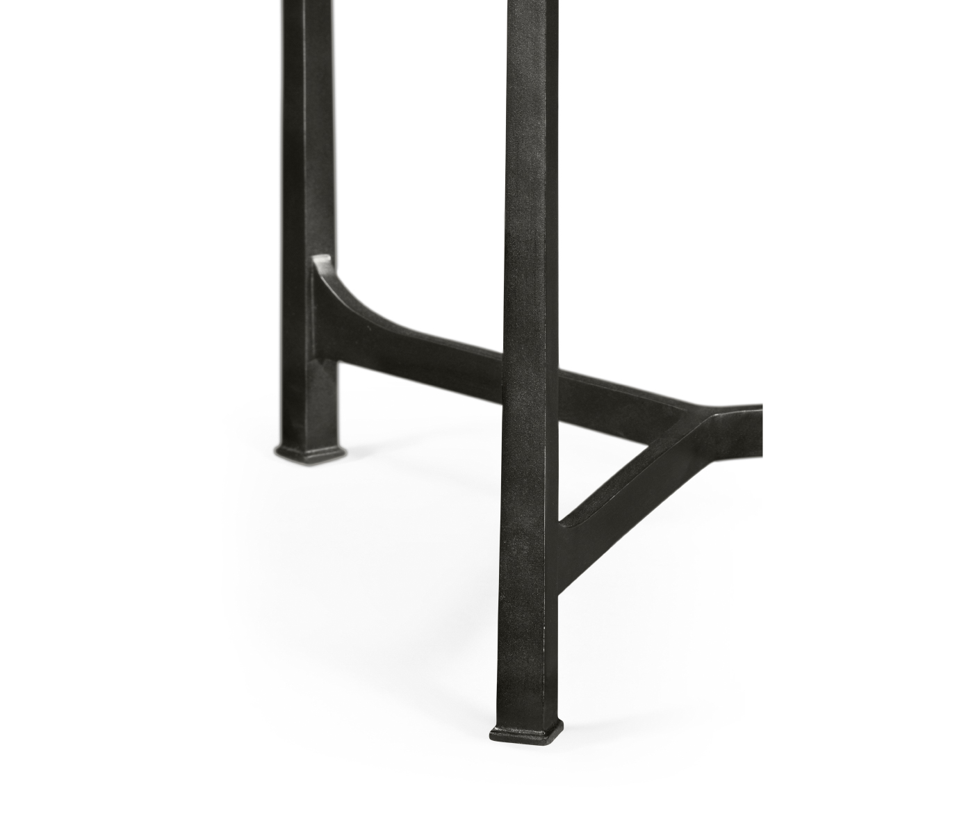 Large Églomisé & Bronze Iron Lamp Table