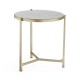 Large Églomisé & Silver Iron Lamp Table