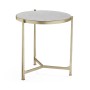 Large Églomisé & Silver Iron Lamp Table
