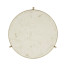 Large Scagliola & Silver Round Side Table