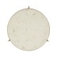 Large Scagliola & Silver Round Side Table
