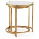 Églomisé & Gilded Iron Round Nest of Tables