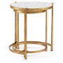 Églomisé & Gilded Iron Round Nest of Tables