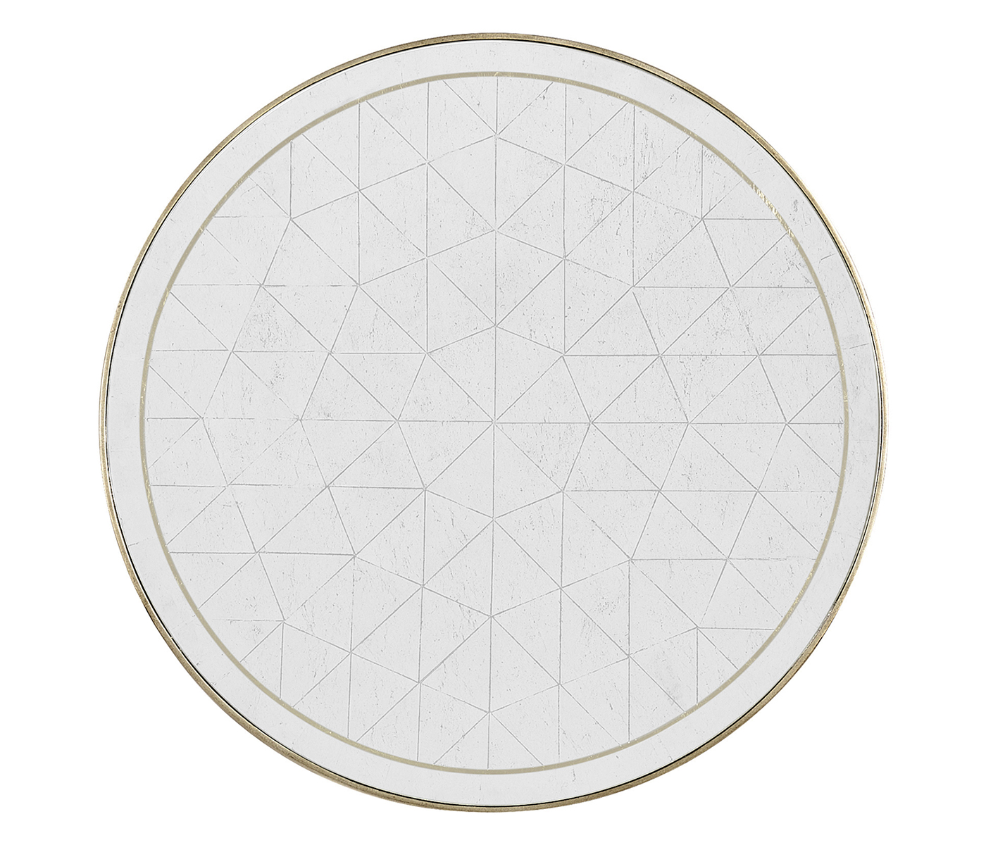 Églomisé & Silver Iron Round Nest of Tables