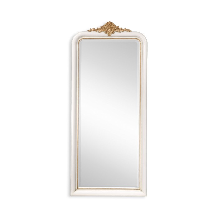 White & gilded mirror (Full length)