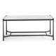 Églomisé & Bronze Iron Rectangular Coffee Table