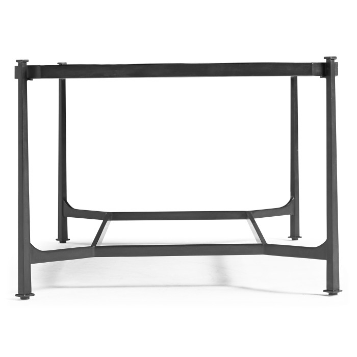 Églomisé & Bronze Iron Rectangular Coffee Table