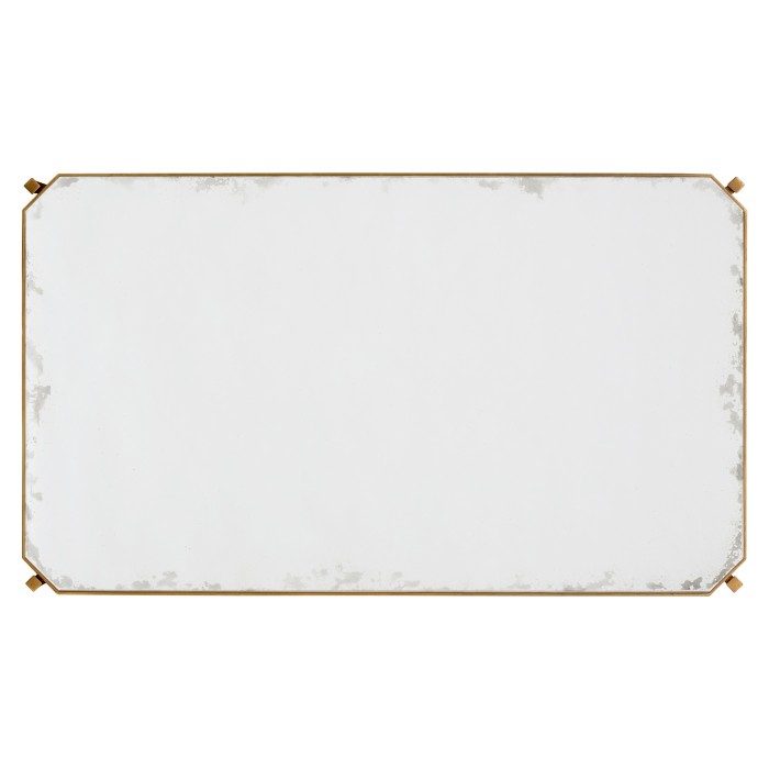 Antique Mirror & Gilded Rectangular Coffee Table