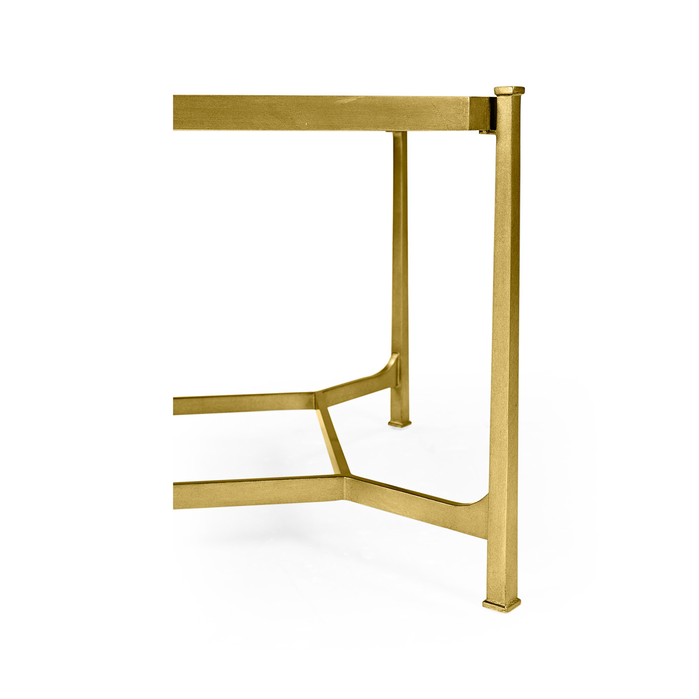 Antique Mirror & Gilded Rectangular Coffee Table