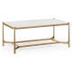 Antique Mirror & Gilded Rectangular Coffee Table