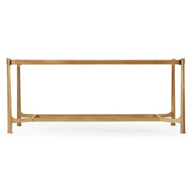 Églomisé & Gilded Iron Rectangular Coffee Table