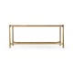 Églomisé & Gilded Iron Rectangular Coffee Table