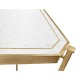 Églomisé & Gilded Iron Rectangular Coffee Table
