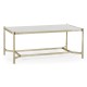 Antique Mirror & Silver Rectangular Coffee Table