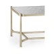 Églomisé & Silver Iron Rectangular Coffee Table