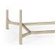 Églomisé & Silver Iron Rectangular Coffee Table