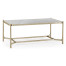 Églomisé & Silver Iron Rectangular Coffee Table