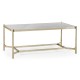 Églomisé & Silver Iron Rectangular Coffee Table