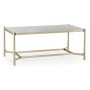 Églomisé & Silver Iron Rectangular Coffee Table