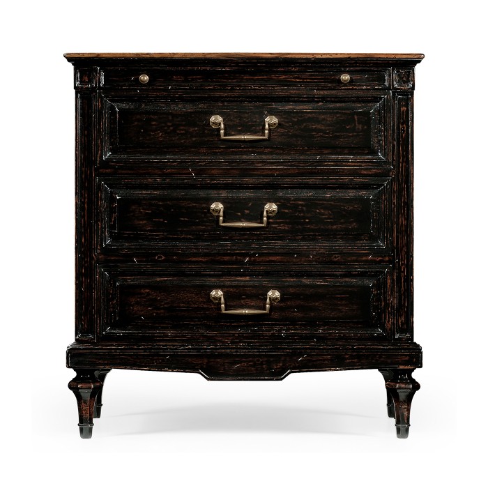 Directoire style bedside chest (Walnut)