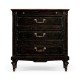 Directoire style bedside chest (Walnut)
