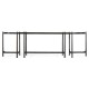 Églomisé & Bronze Iron Bunching Tables