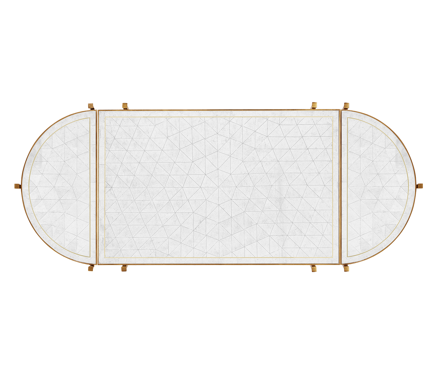 Églomisé & Gilded Iron Bunching Tables