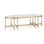 Églomisé & Gilded Iron Bunching Tables