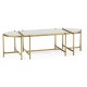 Églomisé & Gilded Iron Bunching Tables