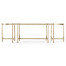 Églomisé & Silver Iron Bunching Tables