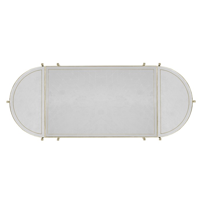 Églomisé & Silver Iron Bunching Tables