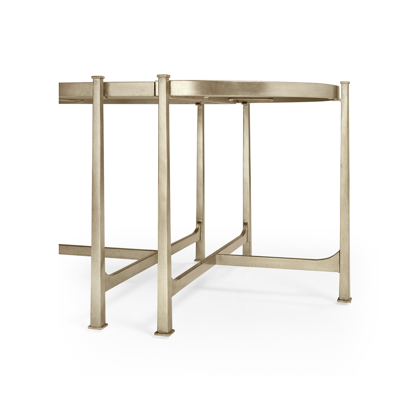 Églomisé & Silver Iron Bunching Tables