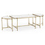 Églomisé & Silver Iron Bunching Tables