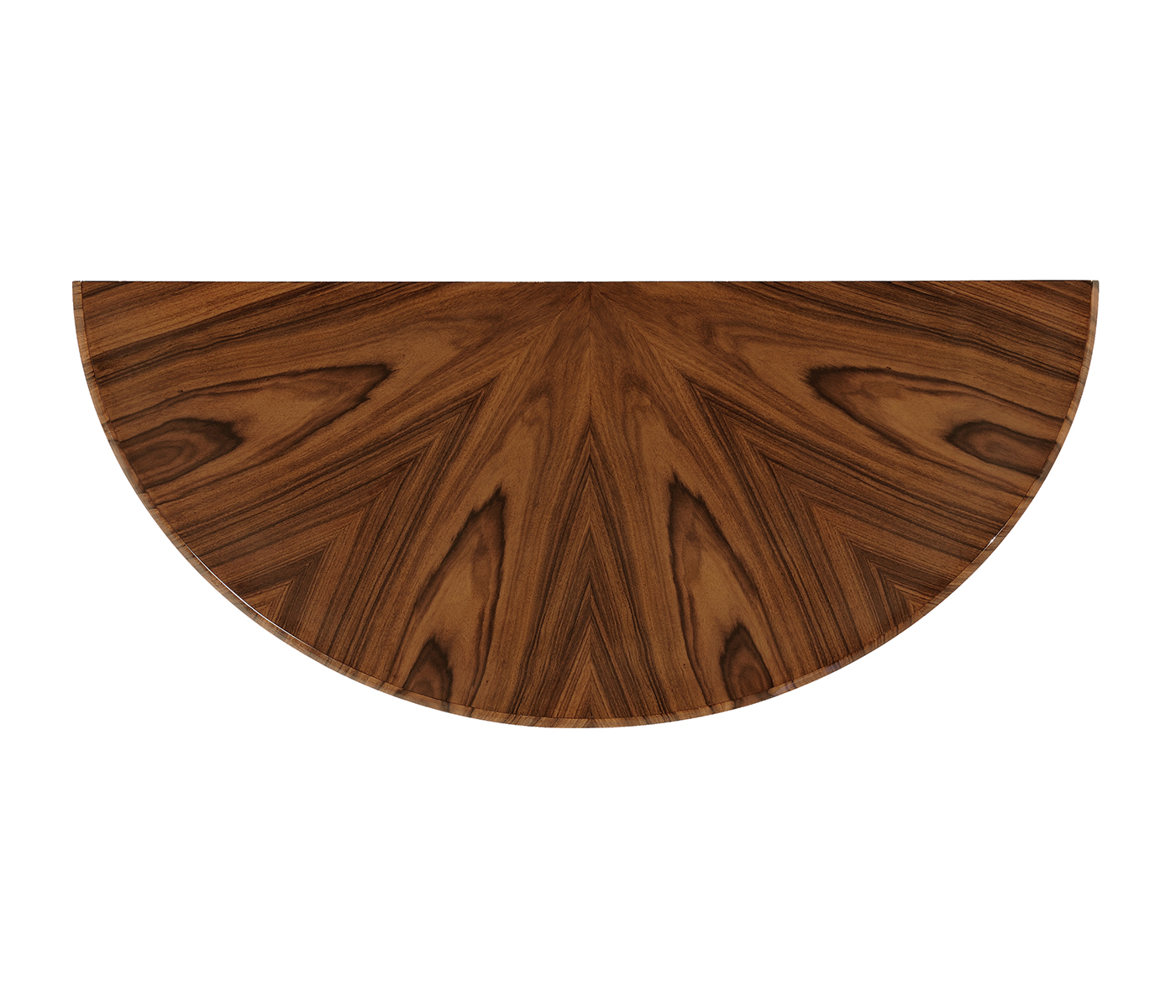 Art Deco Satin Small Demilune Console
