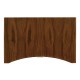 Art Deco curved chest of drawers with stainless steel handles (High lustre)