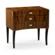 Art Deco High Lustre Curved Chest of Drawers