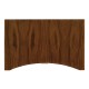 Art Deco curved chest of drawers with stainless steel handles (Satin)