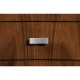 Art Deco curved chest of drawers with stainless steel handles (Satin)