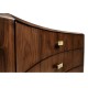 Art Deco Satin Curved Chest of Drawers