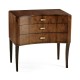 Art Deco Satin Curved Chest of Drawers