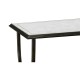 Églomisé & Bronze Iron Horseshoe Console