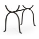 Églomisé & Bronze Iron Horseshoe Console