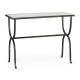 Églomisé & Bronze Iron Horseshoe Console